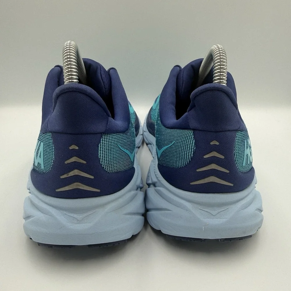 Hoka One One Clifton 8 Running Shoes Mens Size 11.5 D Blue Teal 1119393 BBSB‎